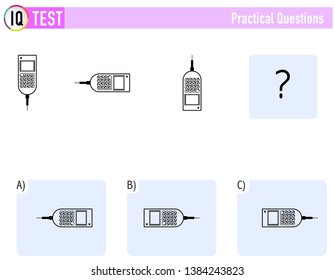 IQ TEST Practical Questions Vector 