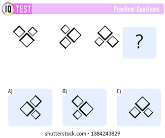 IQ TEST Practical Questions Vector 
