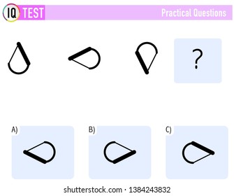 IQ TEST Practical Questions Vector 