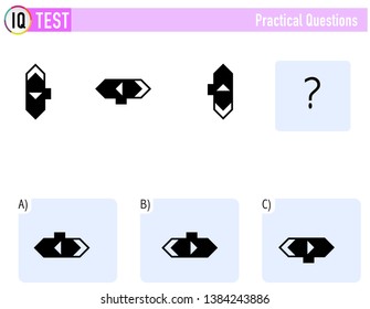 IQ TEST Practical Questions Vector 