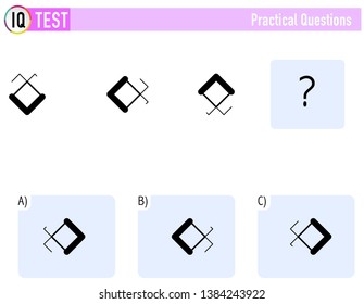 Iq Test Practical Questions Vector Stock Vector (Royalty Free ...