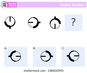 IQ TEST Practical Questions Vector 