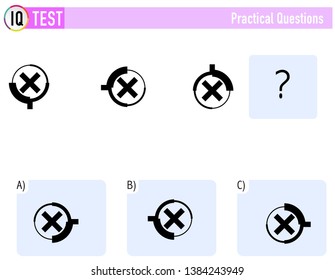 IQ TEST Practical Questions Vector 