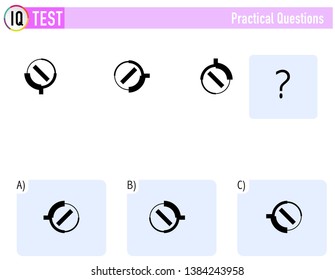 IQ TEST Practical Questions Vector 
