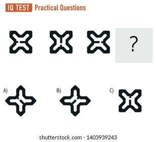 IQ TEST Practical Questions Vector ai