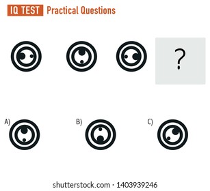 IQ TEST Practical Questions Vector ai