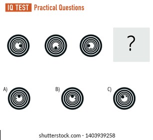 IQ TEST Practical Questions Vector 