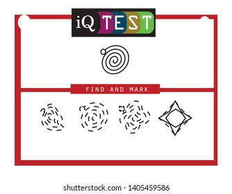 IQ TEST - Practical Questions. Worksheet. Mathematical puzzle game. Learning mathematics, tasks for addition for preschool children. worksheet for preschool kids - vector