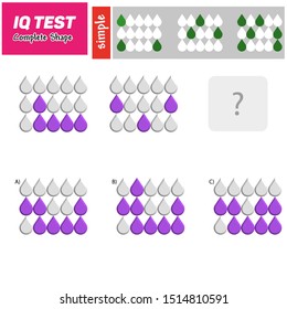 IQ Test - Practice questions, Quick thinking, Interpretation, Math intelligence, Visual intelligence development question