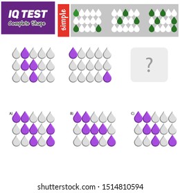 IQ Test - Practice questions, Quick thinking, Interpretation, Math intelligence, Visual intelligence development question