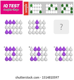 IQ Test - Practice questions, Quick thinking, Interpretation, Math intelligence, Visual intelligence development question