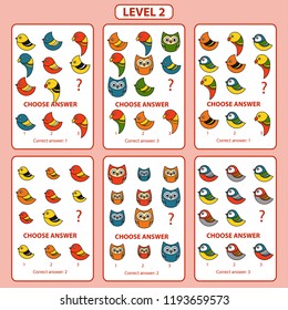 IQ test. Set of tasks for the development of logical thinking of children. Difficulty level 2. Set of logical tasks on the theme of transport. Vector illustration