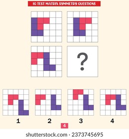 iq test symmetry and matrix questions. Intelligence questions