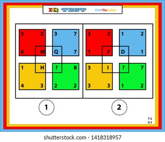 iq test,find the number not given in the collection process. 