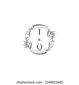 IQ-Hochzeitskonzept in hochwertigem professionellem Design, das in allen Printmedien gut gedruckt werden kann