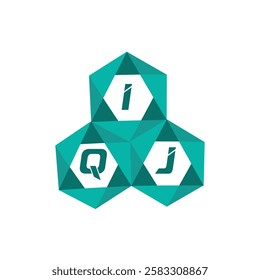 IQJ creative minimalist letter logo. IQJ unique vector initials alphabet letter logo design
