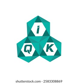 IQK creative minimalist letter logo. IQK unique vector initials alphabet letter logo design
