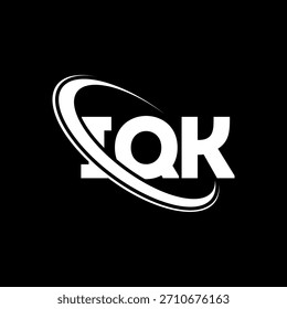IQK logo. IQK letter. IQK letter logo design. Initials IQK logo linked with circle and uppercase monogram logo. IQK-typography for technology, business and real estate brand.
