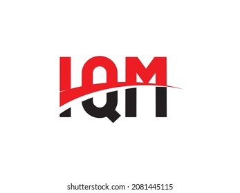 Letra IQM Ilustración del vector de diseño del logotipo inicial