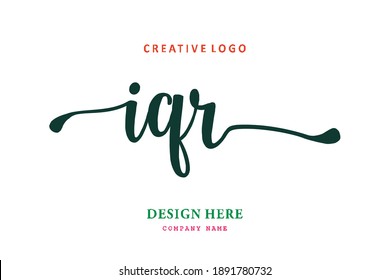 IQR lettering logo is simple, easy to understand and authoritative