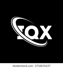 Logotipo de IQX. Letra IQX. IQX diseño del logotipo de la letra. Logotipo IQX de las iniciales enlazadas con el círculo y el logotipo del monograma en mayúsculas. Tipografía IQX para tecnología, negocio y marca inmobiliaria.