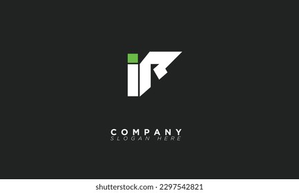 IR Alphabet letters Initials Monogram logo RI, I and R
