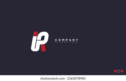 IR Alphabet letters Initials Monogram logo RI, I and R