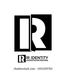 la identidad IR se convierte en el logotipo
