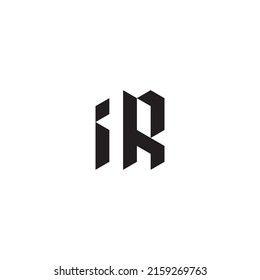 IR initial logo letters in high quality professional design that will print well across any print media