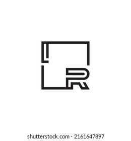 IR initial logo letters in high quality professional design that will print well across any print media