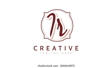 IR-Initialen, Logo-Vektorgrafik