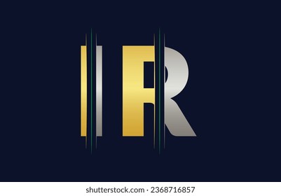 IR Letter Logo Template Illustration Design.