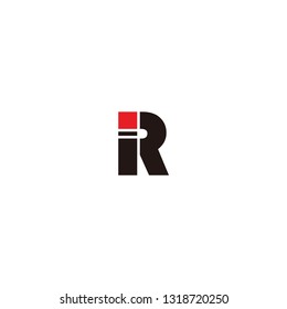 ir letter vector logo
