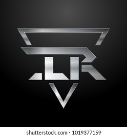IR Logo, Metal Logo, Silver Logo, Monogram, Polygon
