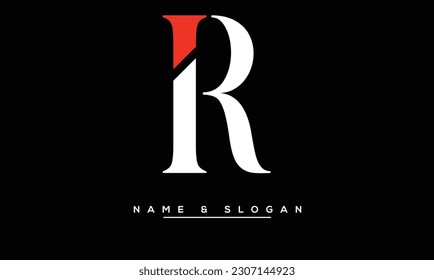 IR,  RI  Abstract Letters  Logo  Monogram