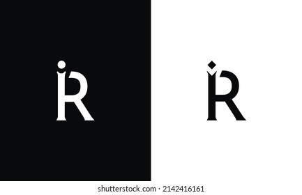IR RI I R Letra Inicial Logotipo Premium De Lujo.
