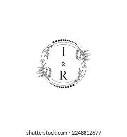 Concepto de boda IR en un diseño profesional de alta calidad que se imprimirá en cualquier medio impreso