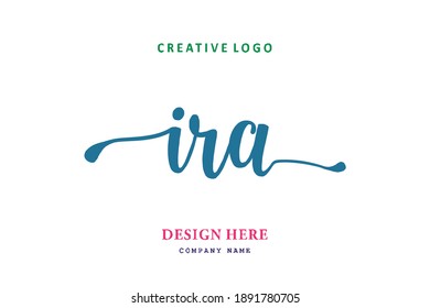 IRA lettering logo is simple, easy to understand and authoritative