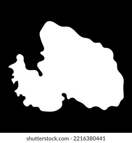 Irabu Inselplan. Vektorgrafik