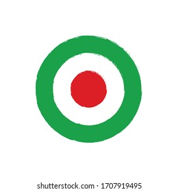 Iran air force roundel. Military symbol. Vector Illustration