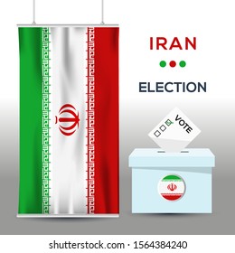 Iran Election Background Vector Work ,Flat Design, Vector Illustration.