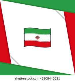 Iran Flag Abstract Background Design Template. Iran Independence Day Banner Social Media Post. Iran Independence Day