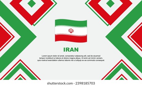 Iran Flag Abstract Background Design Template. Iran Independence Day Banner Wallpaper Vector Illustration. Iran Independence Day