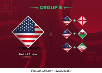 iran flag and background red group B