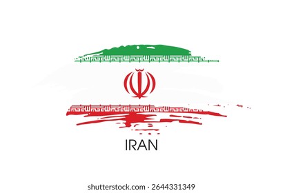 Iran flag banner background Vector illustration design independence day banner design 