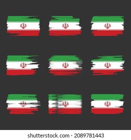 Pintado de pinzas de la bandera de Irán 