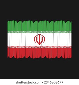 Iran Flag Brush-Vektorgrafik