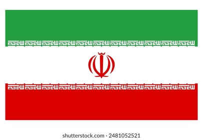 Iran flag illustration vector design