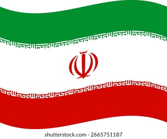 Ilustrador de banderas de Irán país banderas símbolo nación
icono de saludo