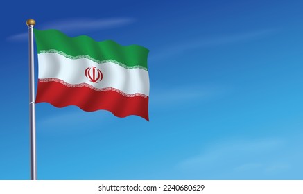 Ilustración de vectores de fondo del Día de la Independencia de Irán